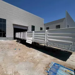 3 Axle Dropside Side Wall Semi Trailer 40-60Ton for Africa Middle East Bulk & Construction Cargo Transport