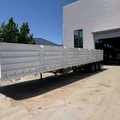 3 Axle Dropside Side Wall Semi Trailer 40-60Ton for Africa Middle East Bulk & Construction Cargo Transport