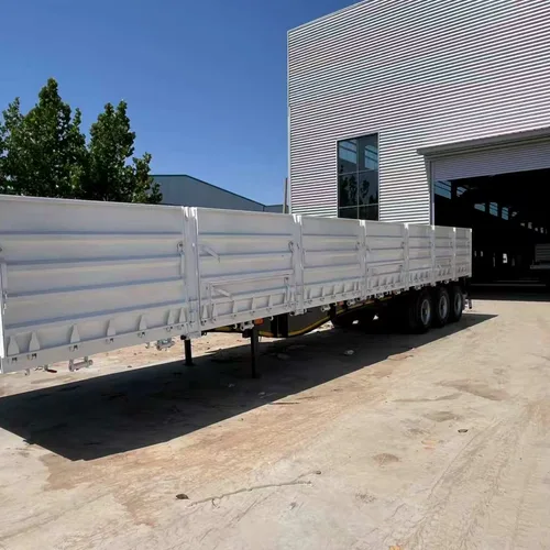 3 Axle Dropside Side Wall Semi Trailer 40-60Ton for Africa Middle East Bulk & Construction Cargo Transport