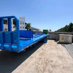Export Heavy Duty Low Platform Semi Trailer with FUWA/BPW Axle, Optional Hydraulic Ramp & Gooseneck