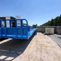 Export Heavy Duty Low Platform Semi Trailer with FUWA/BPW Axle, Optional Hydraulic Ramp & Gooseneck