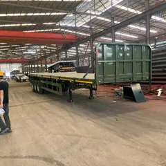 Standard Flatbed Semi-trailer for Africa & Middle East General Goods & Steel Haulage