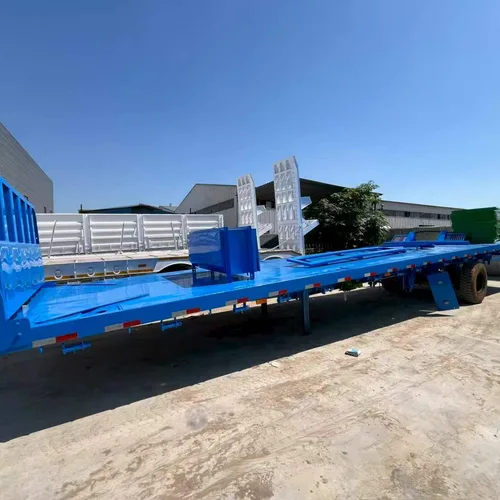Export Heavy Duty Low Platform Semi Trailer with FUWA/BPW Axle, Optional Hydraulic Ramp & Gooseneck