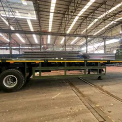 Standard Flatbed Semi-trailer for Africa & Middle East General Goods & Steel Haulage
