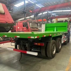 中国重汽出口8×4电池驱动自卸车，支持快速充电和电池更换