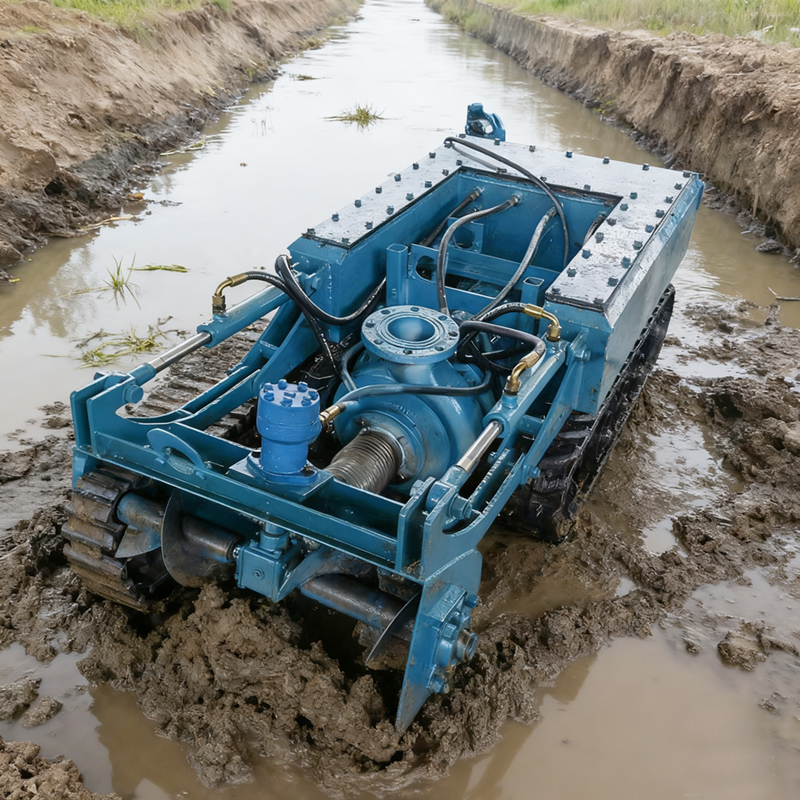 Underwater dredging robot (electric slurry pump)