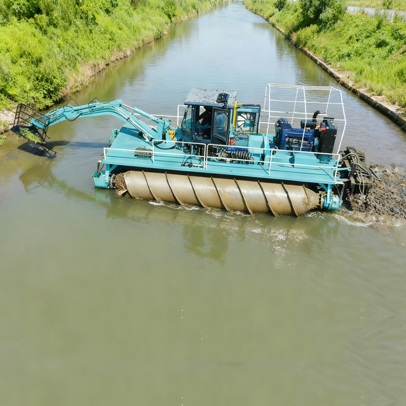 Robot de dragado subacuático (tipo flotante integrado)