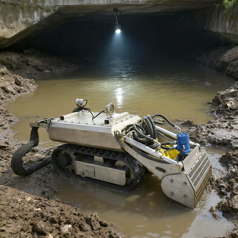 Robot de dragado subacuático (acero inoxidable 304)