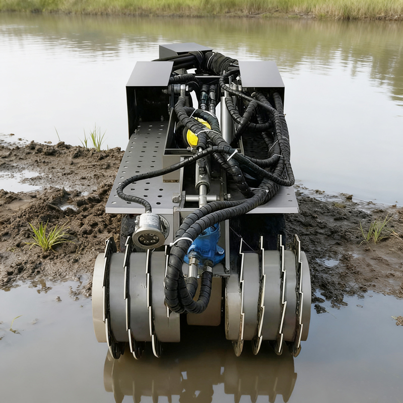 Robot de dragado submarino (versión averiada)
