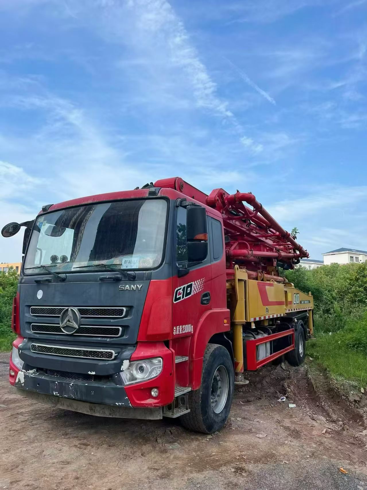 Sany 37-meter concrete pump truck