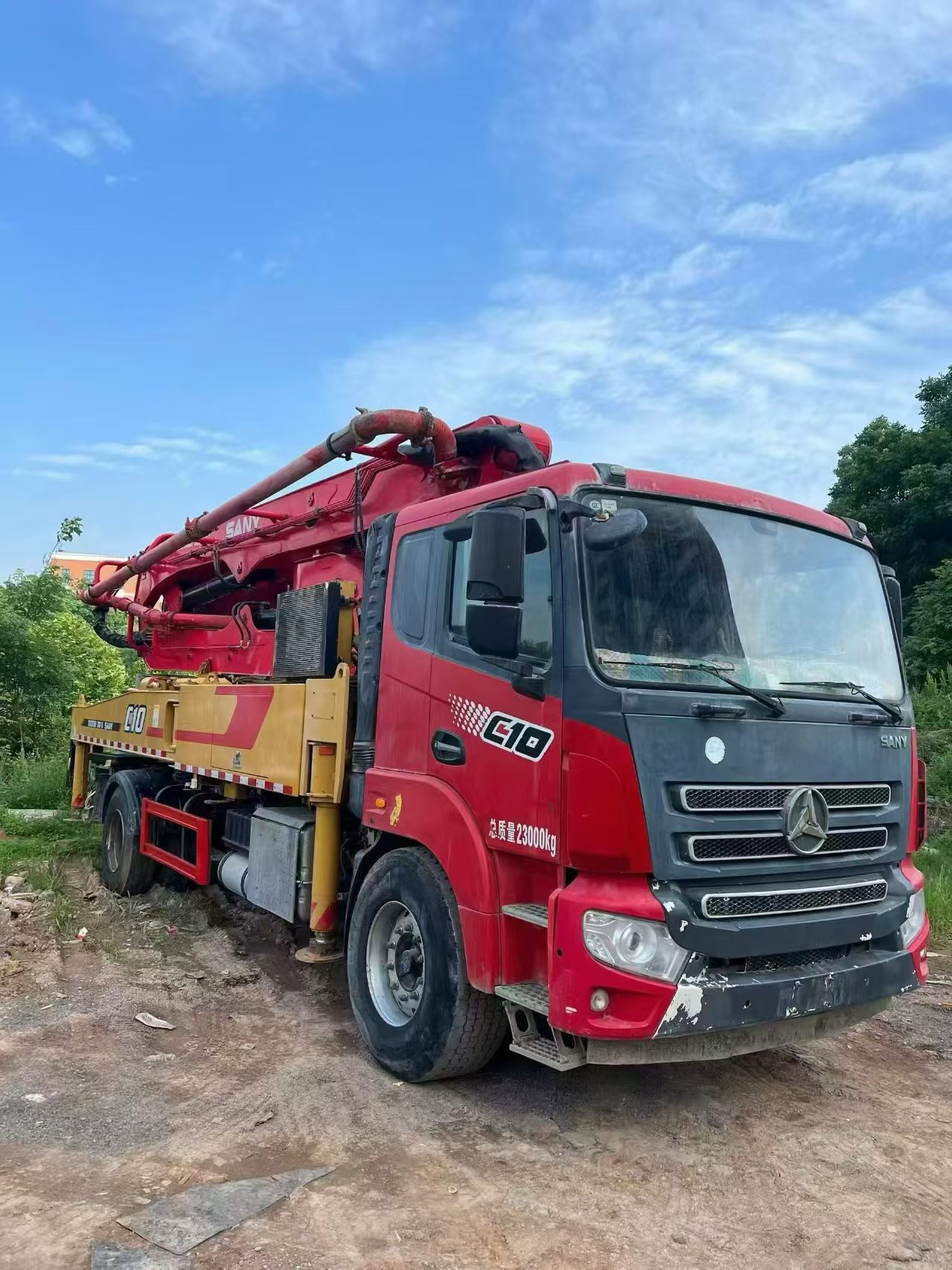 Sany 37-meter concrete pump truck