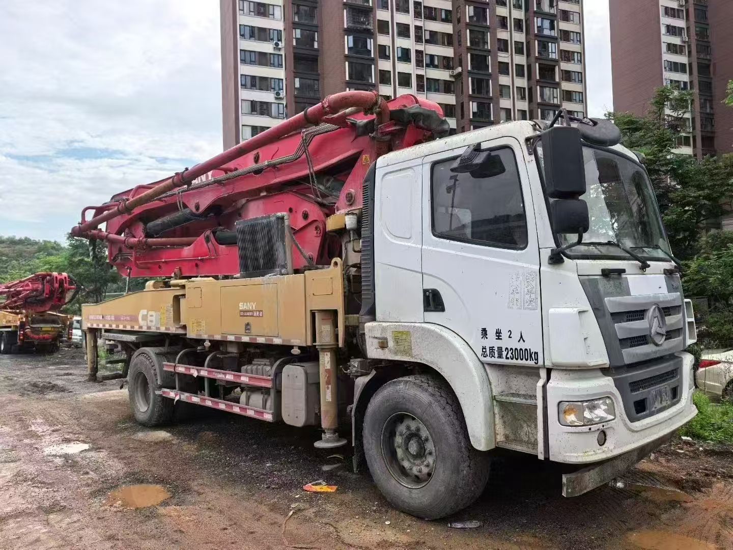 Sany self-produced 37-meter pump truck made in 2019