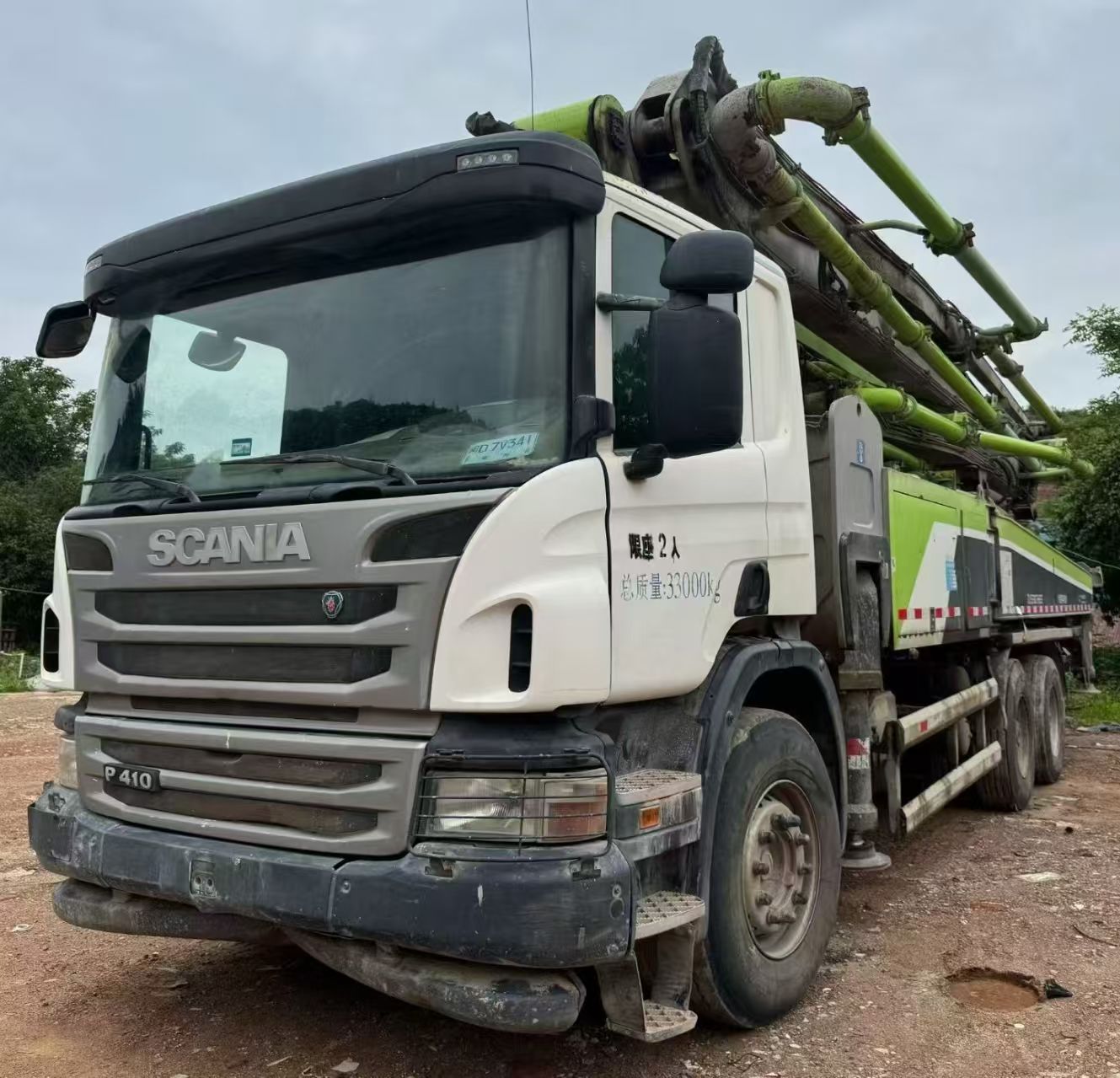 Zoomlion Scania 49-meter pump truck made in 2018
