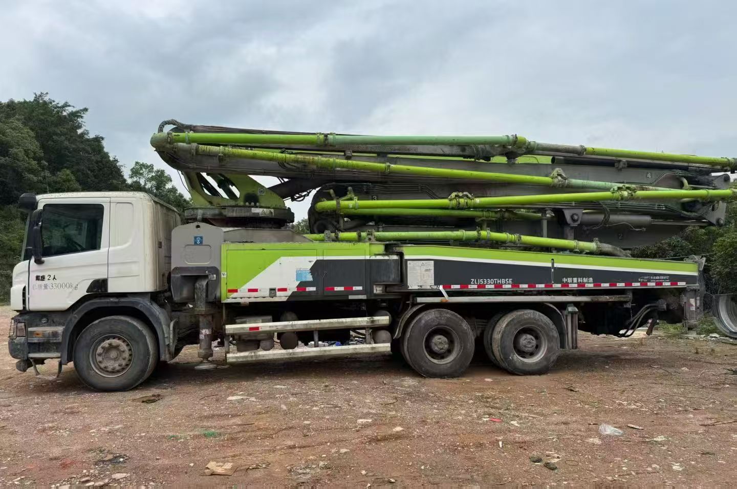 Zoomlion Scania 49-meter pump truck made in 2018