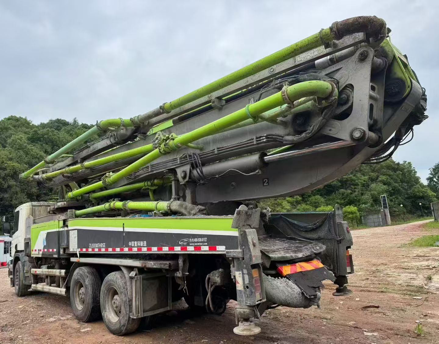 Zoomlion Scania 49-meter pump truck made in 2018