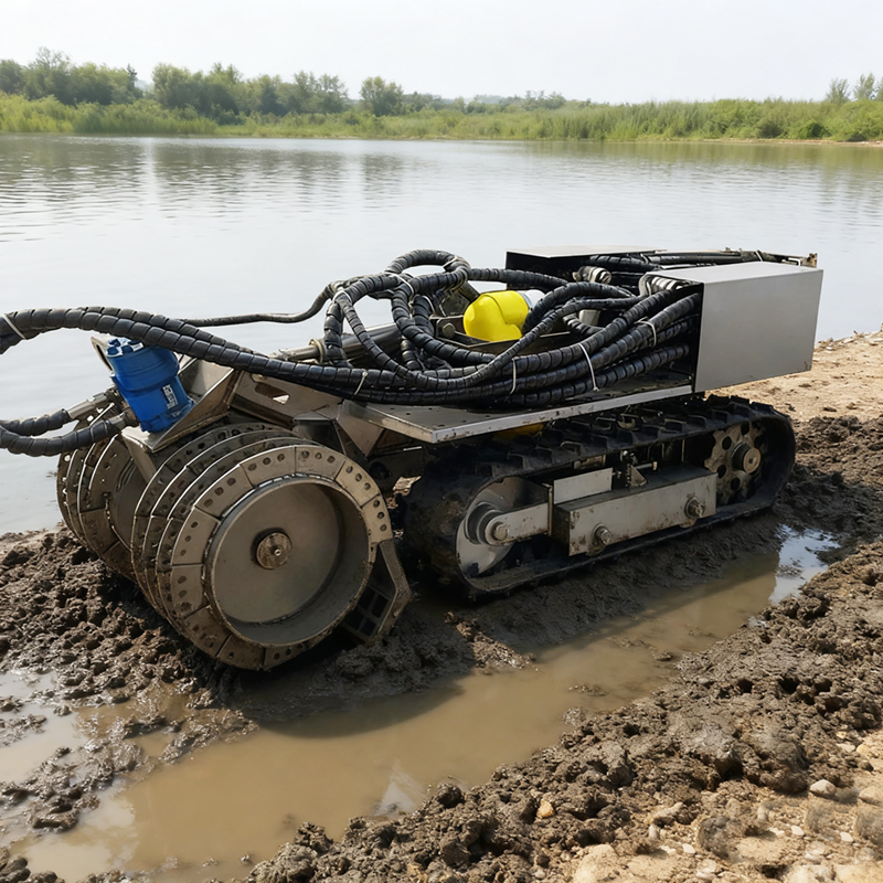 Robot de dragado submarino (versión averiada)