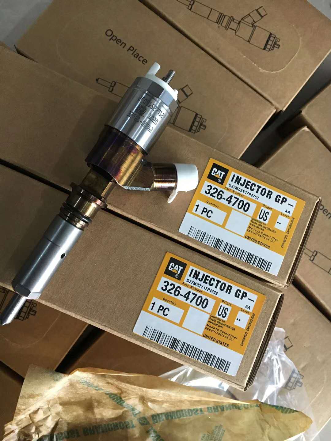 CAT C6.4 Electronic Fuel Injection Engine Injector Assembly Part No.: 326-4700, interchangeable with 10R-7675 & 32F61-00062