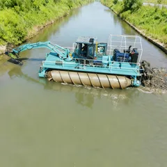 Robot de dragado subacuático (tipo flotante integrado)