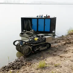 Robot de dragado submarino (versión averiada)