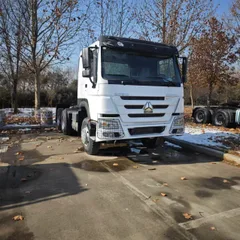 Sinotruck Howo 6x4 10-Wheel Heavy Truck 371hp Tractor Left-Hand Drive Euro 2 Diesel Rear Camera Second-Hand Used Truck for Sale