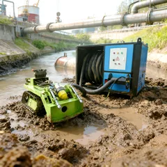 Underwater dredging robot (for pipelines)