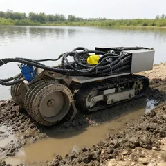Robot de dragado submarino (versión averiada)