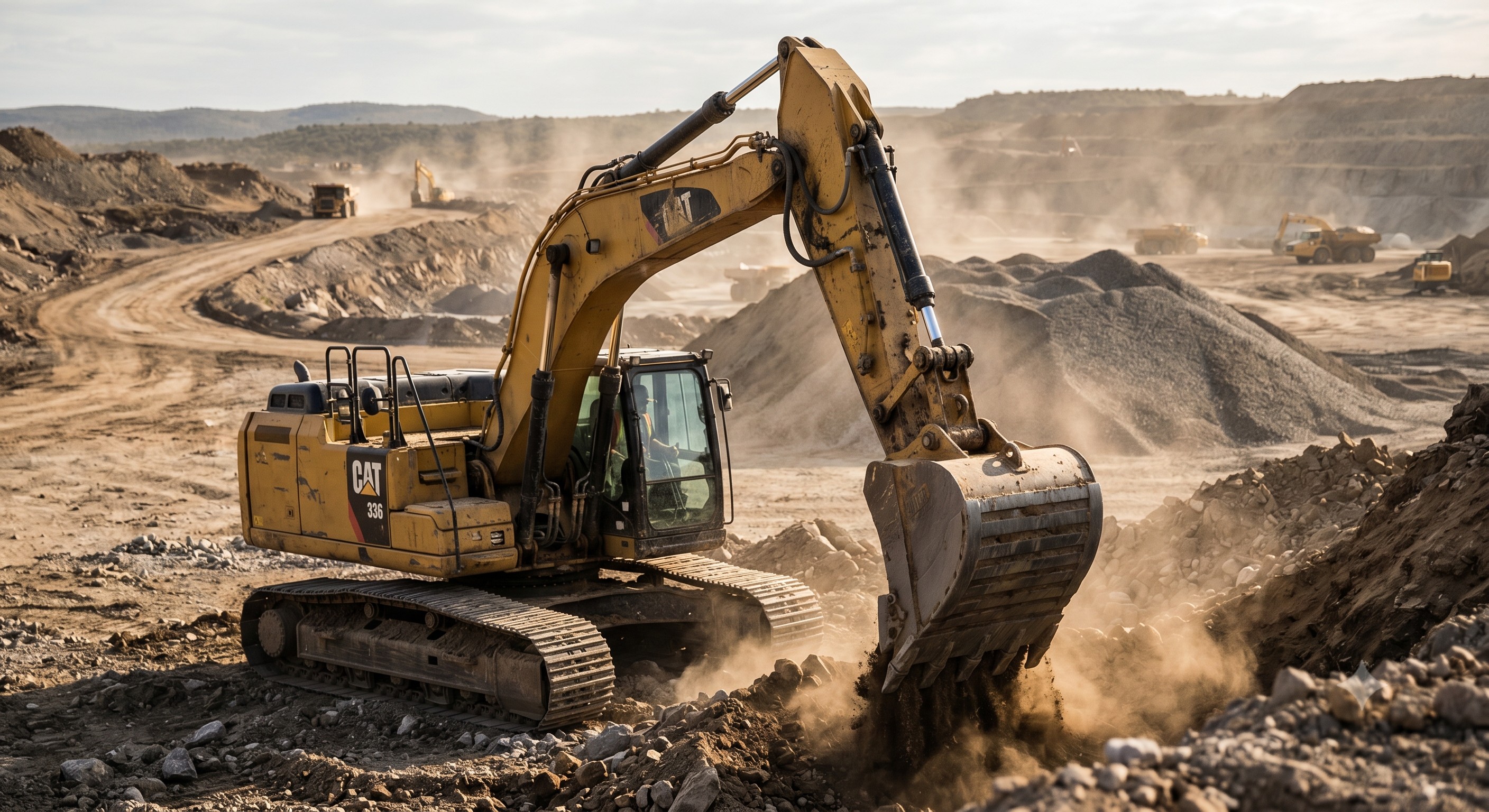Excavadora resistente al desgaste | Excavadora de servicio pesado de 22 toneladas | Garantía global de 1 año