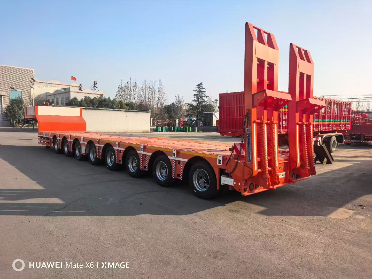 3 Axle Drop Side Semi Trailer, Straight Beam Side Wall Cargo Semi-trailer for Steel & Bulk Goods Transport