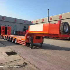 3 Axle Drop Side Semi Trailer, Straight Beam Side Wall Cargo Semi-trailer for Steel & Bulk Goods Transport