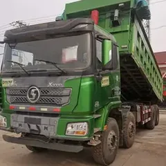 Camión volquete SHACMAN DELONG X3000 6×4 usado del 2021, caja de cambios de 12 velocidades, volquete para escoria minera, entrega en el puerto de Kashgar.