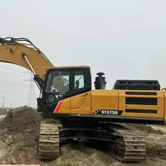 Excavadora SANY SY375H usada del 2022 con motor ISUZU, 67000~68000 USD. Entrega en el puerto fronterizo de Kashgar.