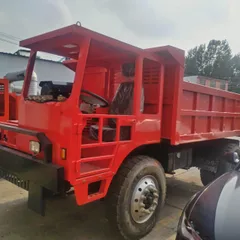 Camión volquete de cuatro ruedas para granjas y minas, volquete para minería subterránea para transporte de movimiento de tierras en montaña.