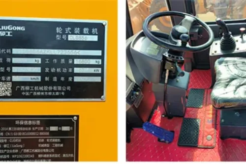 Used 2022 LIUGONG CLG856 5Ton Wheel Loader with Weichai Engine, 28000~30000USD Delivered at Kashgar Border Port