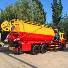 Camión cisterna Dongfeng 6×4 combinado de chorro y succión para aguas residuales, camión cisterna de alta presión para limpieza de alcantarillado, mantenimiento de fosas sépticas y tuberías.