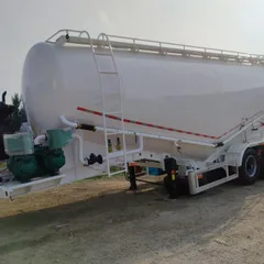 Semirremolque cisterna de cemento a granel de 3 ejes, cisterna de polvo a granel seco de 35 m³, remolque cisterna para transporte de cenizas volantes y mortero seco libre de impuestos