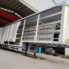 3 Axle Curtain Side Semi Trailer, Sliding Curtain Box Trailer, TIR Certified Side Curtain Trailer for Cross-border Logistics