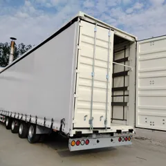 3 Axle Curtain Side Semi Trailer, Sliding Curtain Box Trailer, TIR Certified Side Curtain Trailer for Cross-border Logistics