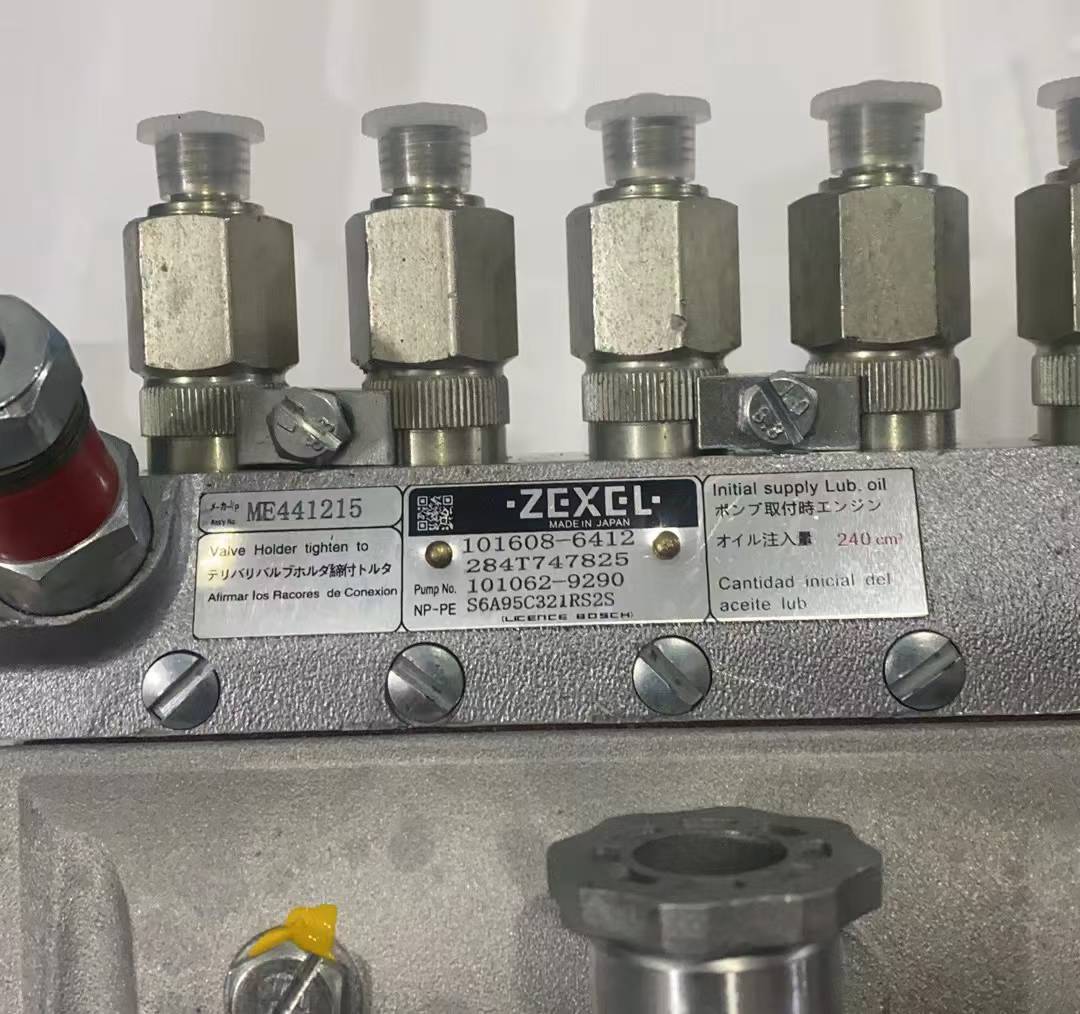 ZEXEL Diesel Injection Pump 101608-6412 / 101062-9290 / ME441215, for Mitsubishi 6D34T Engine, Kobelco SK200-3 SK200-6 Excavator