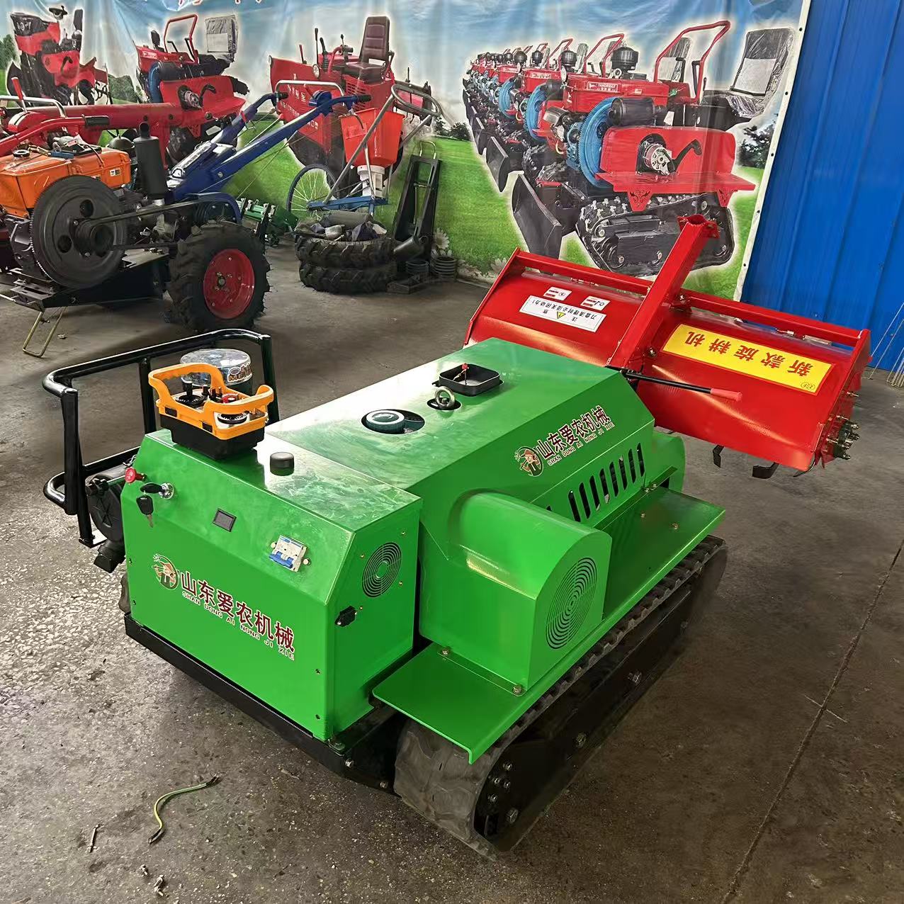 Gas-Electric Hybrid Tracked Rotary Tiller