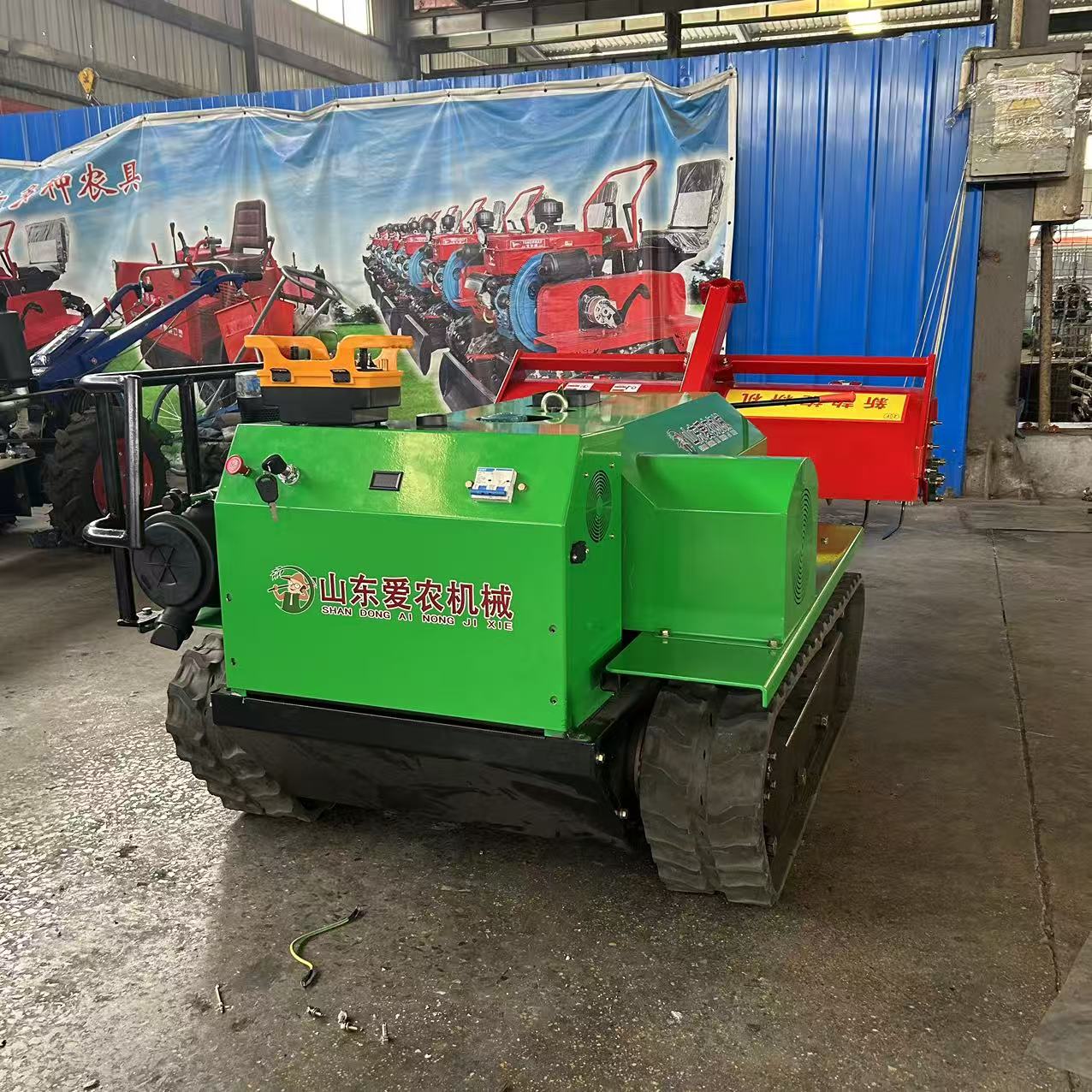 Gas-Electric Hybrid Tracked Rotary Tiller