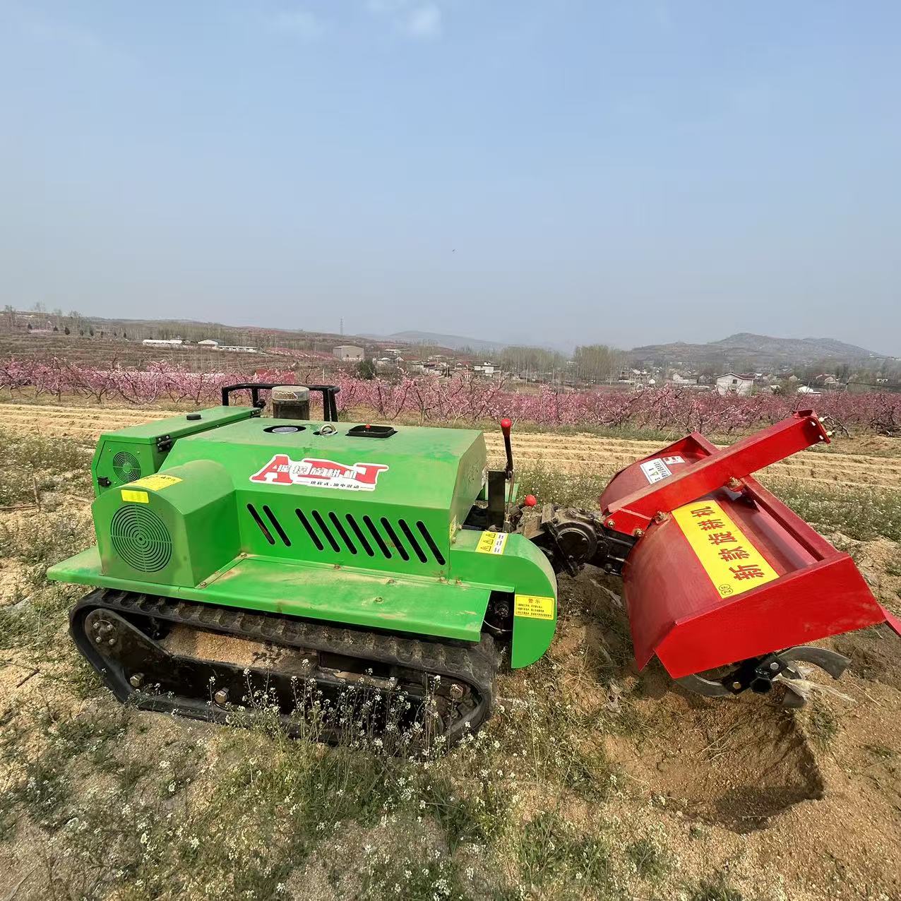 Gas-Electric Hybrid Tracked Rotary Tiller