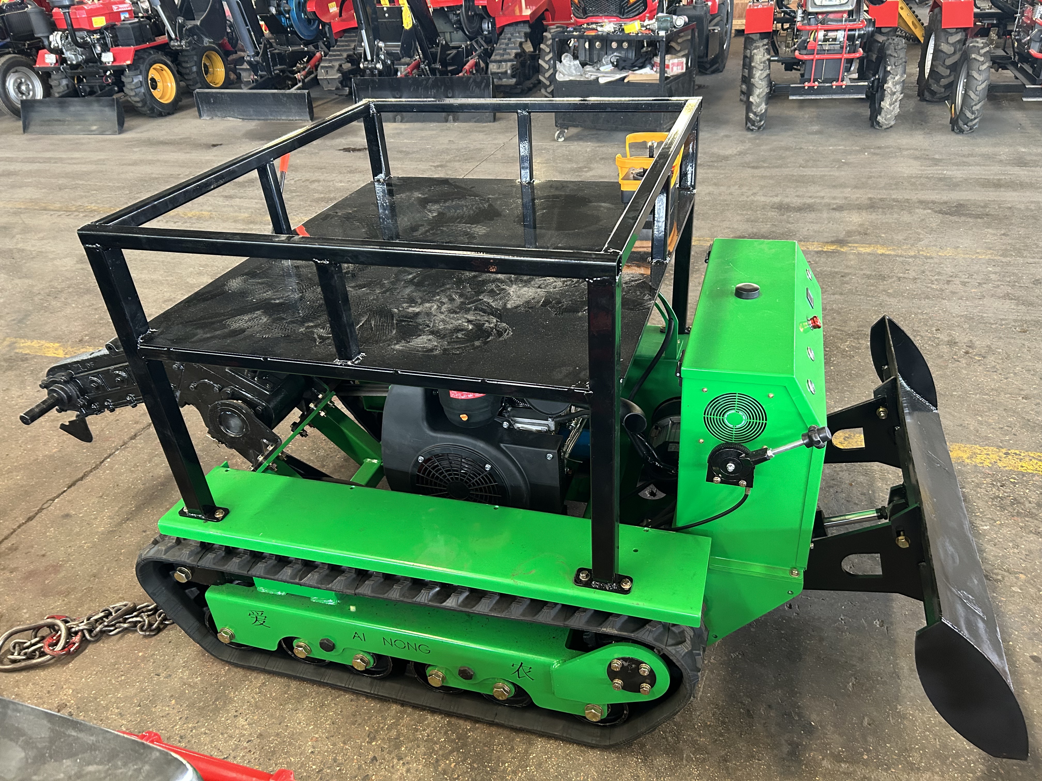 Gas-Electric Hybrid Tracked Rotary Tiller