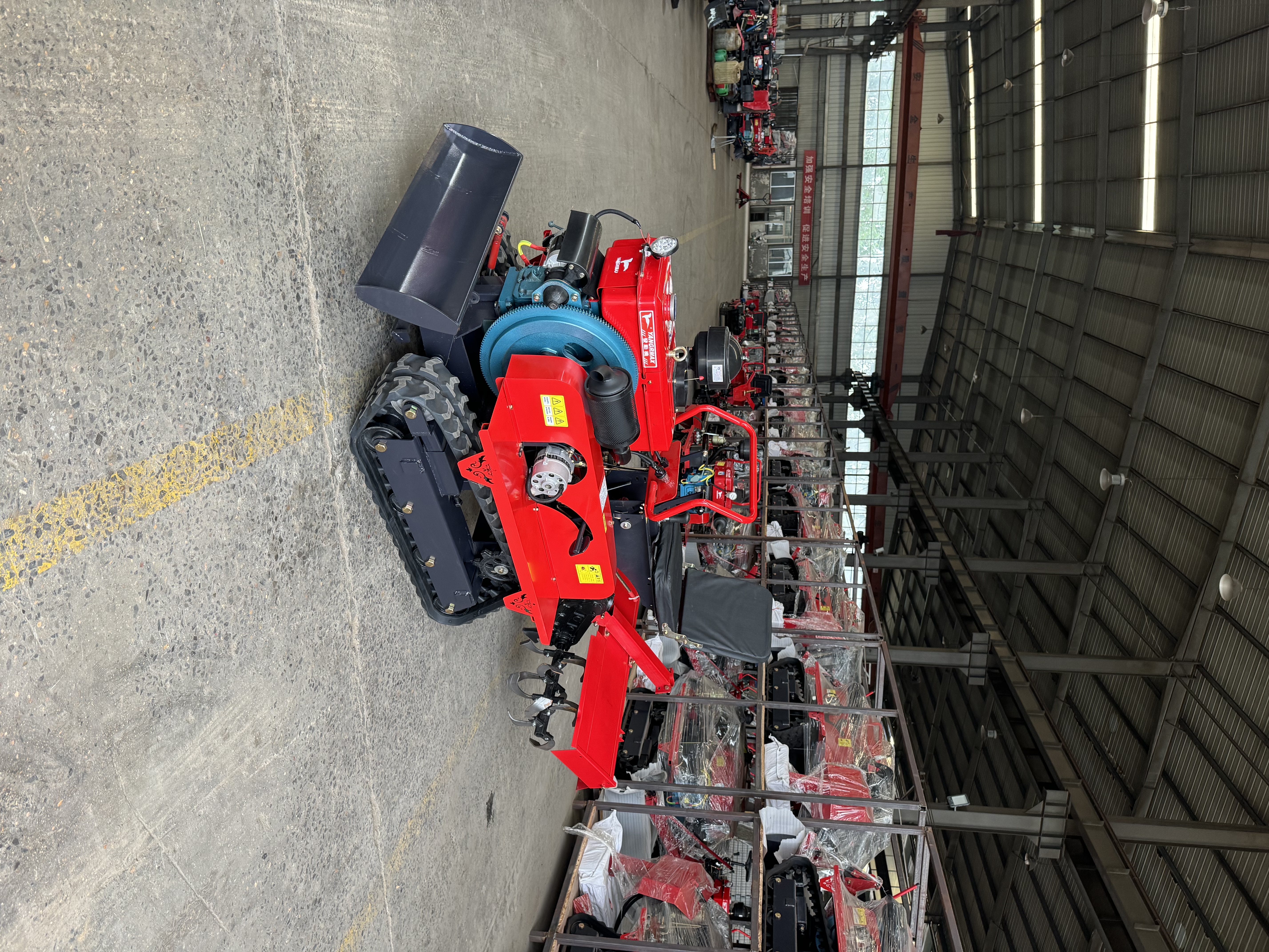 Ride-on Tracked Rotary Tiller for Dry Land