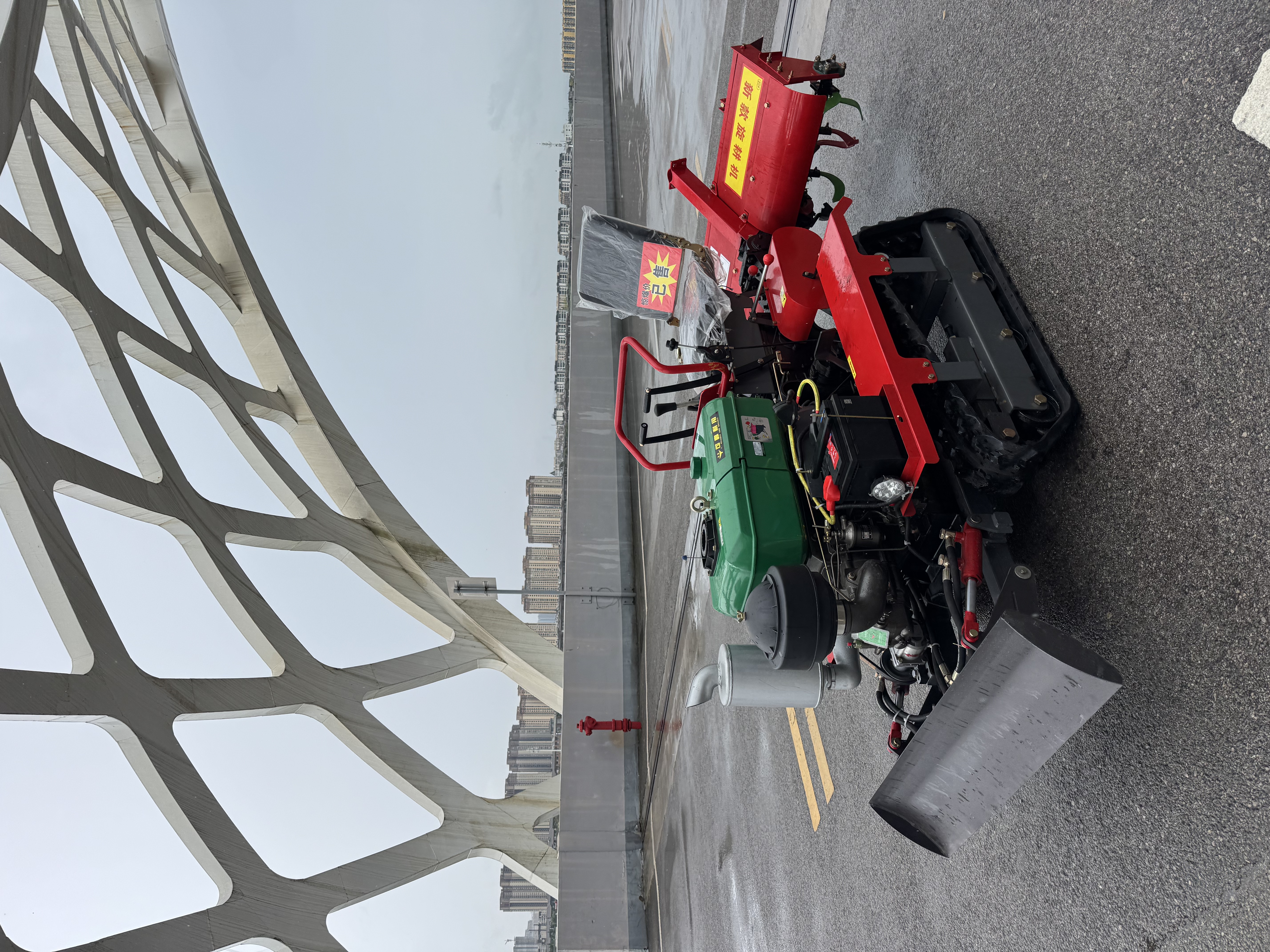 25-HP Ride-On Tracked Rotary Tiller