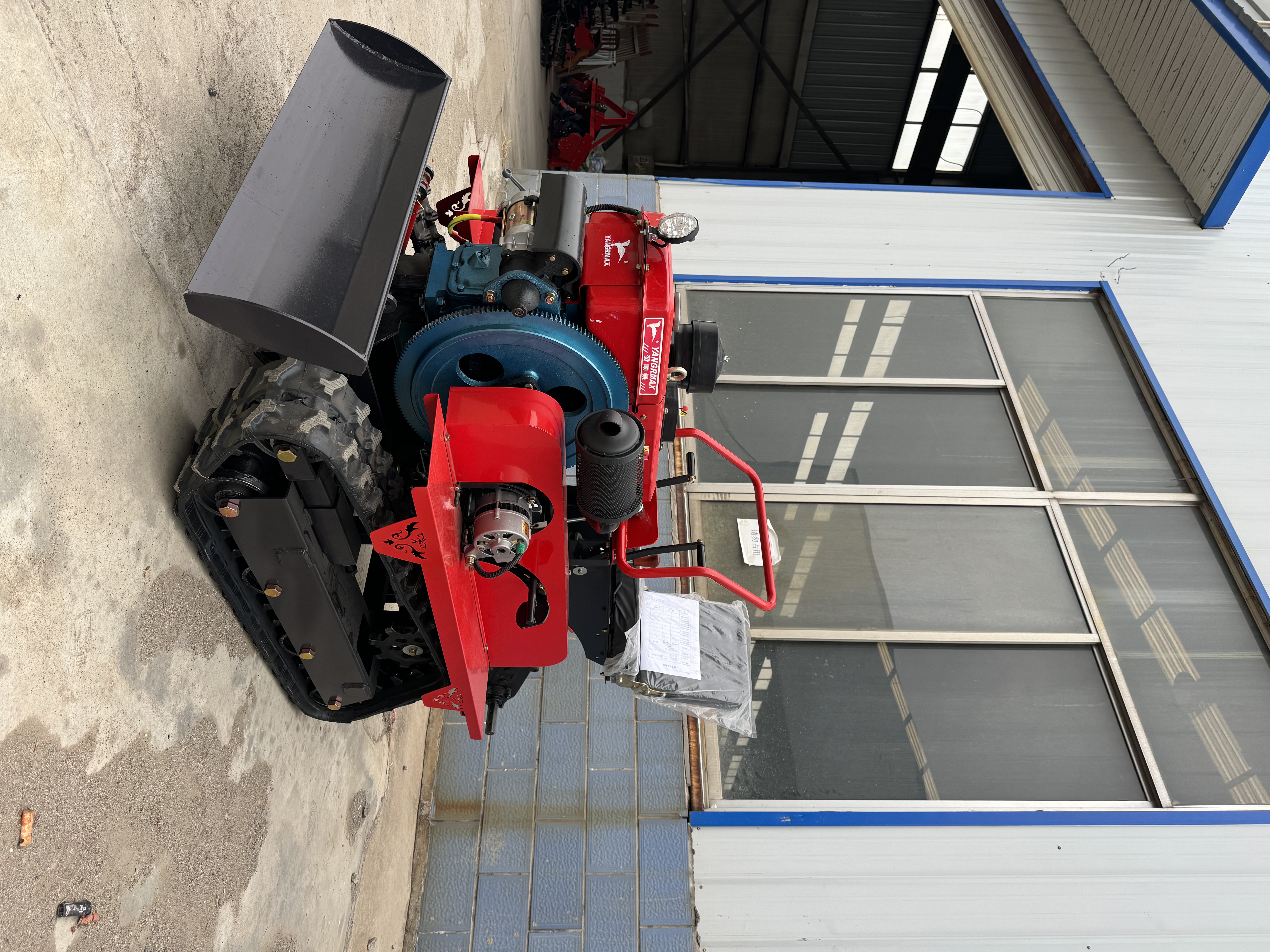 25-HP Ride-On Tracked Rotary Tiller