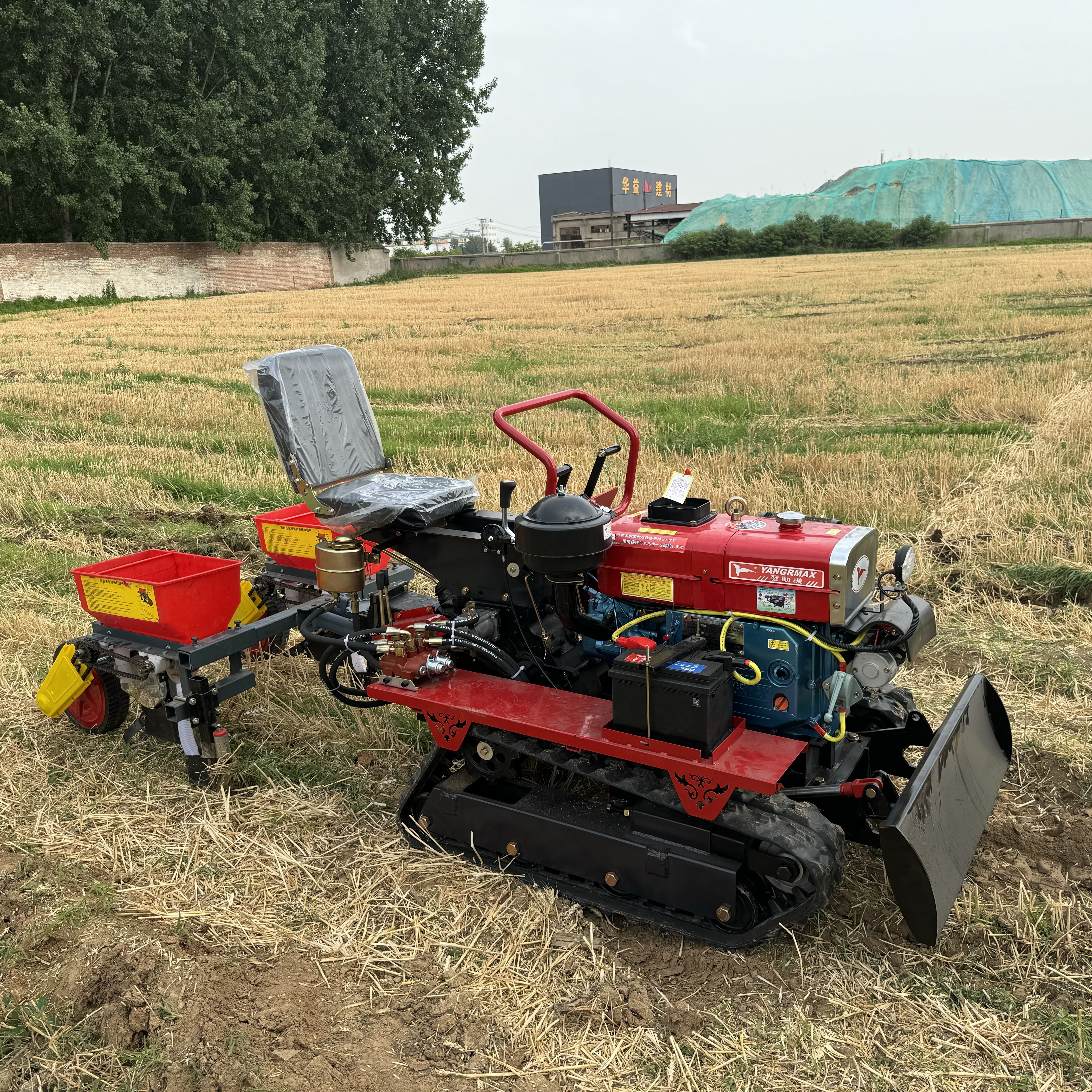 25-HP Ride-On Tracked Rotary Tiller