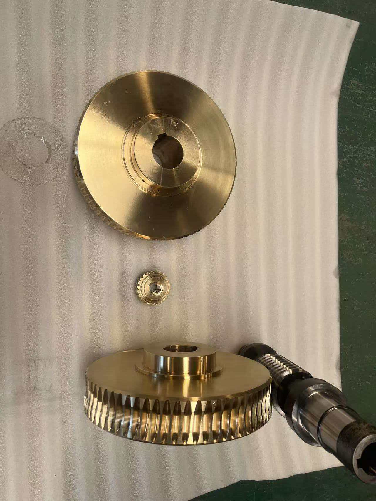 Custom Zero-Backlash Double-Lead Worm Gear for Screw Jack Spare Parts