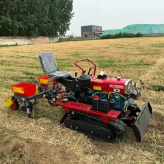 25-HP Ride-On Tracked Rotary Tiller