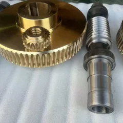 Custom Zero-Backlash Double-Lead Worm Gear for Screw Jack Spare Parts