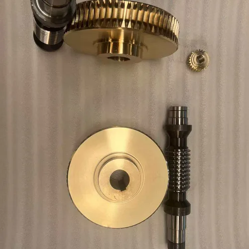 Custom Zero-Backlash Double-Lead Worm Gear for Screw Jack Spare Parts